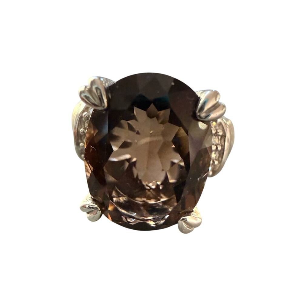 Judith Ripka 925 Sterling Silver Ring Size 8